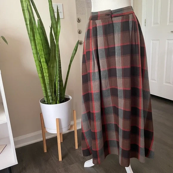 Mare Mare x Anthropologie Full Plaid Skirt - Picture 2 of 3